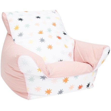 Dětské křeslo plněné kuličkami New Baby růžová