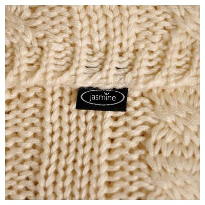 Pletená deka do kočárku Cream 80x105