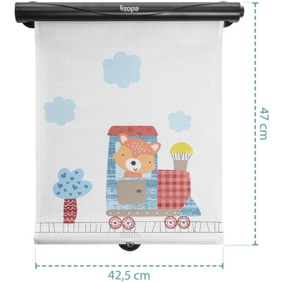 ZOPA Sluneční clona do auta rolovací, Fox Fox