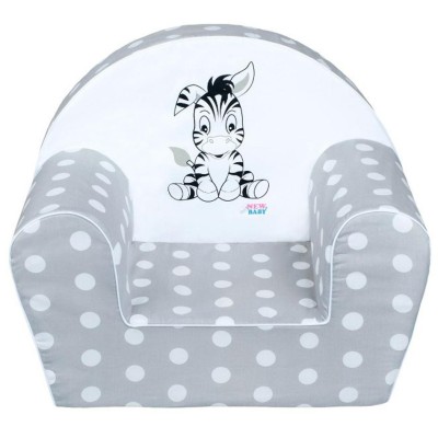 Dětské křeslo New Baby Zebra šedé