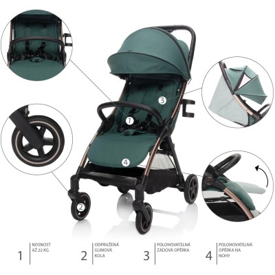 ZOPA Kočárek Quiq 2, All Black All Black