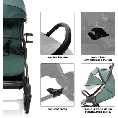 ZOPA Kočárek Quiq 2, All Black All Black