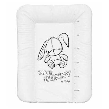 Přebalovací podložka, měkká, CUTE BUNNY, 70 x 50cm, bílá, Nellys