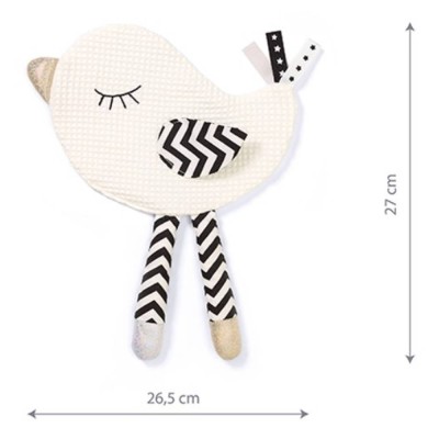 Přítulníček, mazlíček/šustík,Ptáček, Birdie, 26,5 x 27 cm