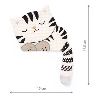 Přítulníček, mazlíček/šustík Kočička, Kitty, 17,5 x 15 cm