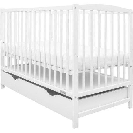 Dětská postýlka se šuplíkem New Baby LILLY bílá