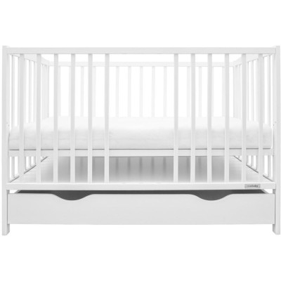 Dětská postýlka se šuplíkem New Baby LILLY bílá