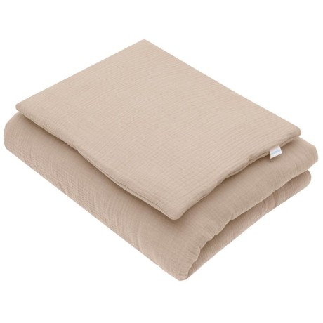 Mušelínový set s výplní New Baby 80x70 cm béžový