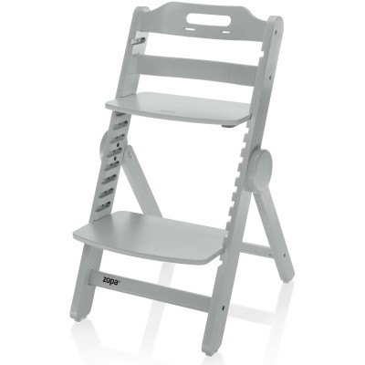 ZOPA Dřevěná jídelní židlička Clipp & Clapp, Grey Grey