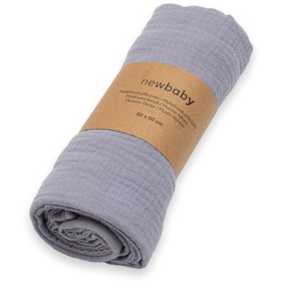 Mušelínová přikrývka New Baby grey
