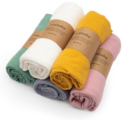 Mušelínová přikrývka New Baby grey