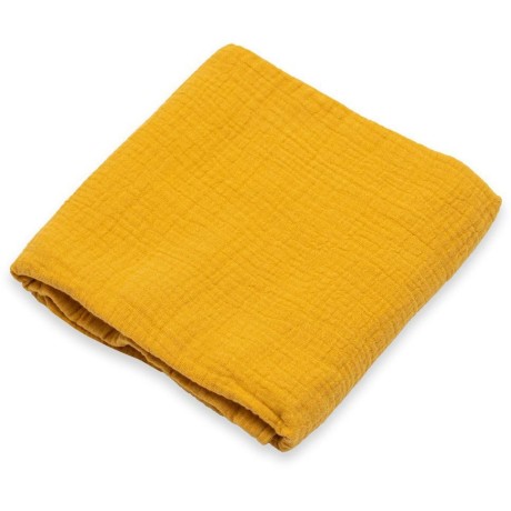 Mušelínová přikrývka  New Baby mustard