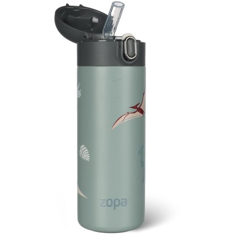 ZOPA Termoska na tekutiny s brčkem 400 ml, Dino Dino