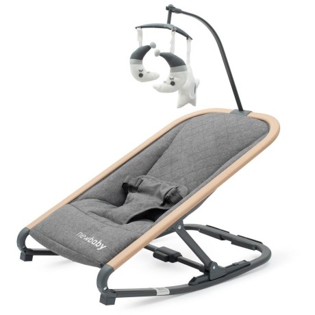 Dětské houpací lehátko Snuggle NewBaby šedé