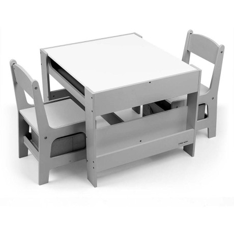 Sada nábytku Milly Mally - Stůl a dvě židle Sven Grey