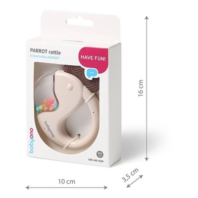 Chrastítko pro miminko Šnek, hnědý, béžový, BabyOno