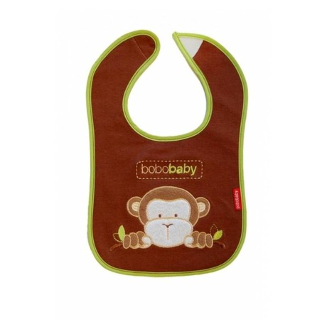 Bavlněný bryndáček Opička - hnědý