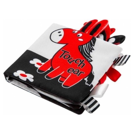 Měkká šustící - chrastící kontrastní knížka KONÍK