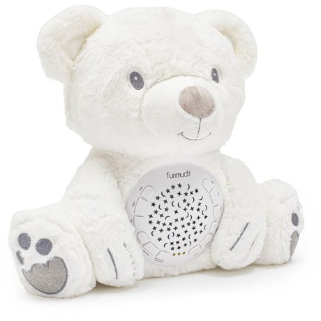 Plyšový lední medvídek s projektorem