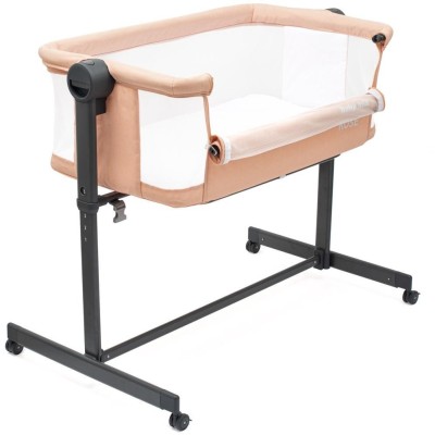 Přístavná postýlka Rose Baby Mix lososová