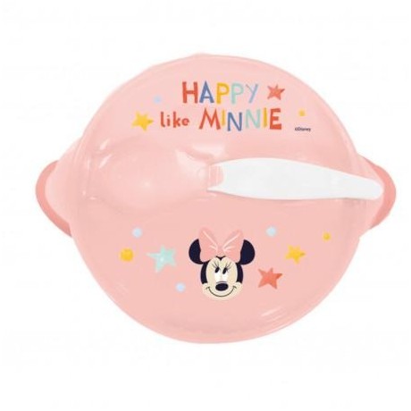 THERMOBABY Miska s přísavkou a víčkem, Minnie Minnie