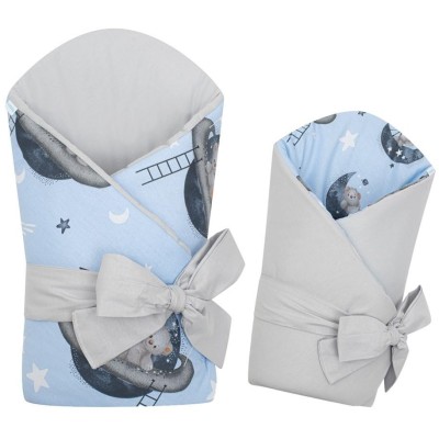 Oboustranná dětská zavinovačka New Baby Teddy bear in space 80x80 cm