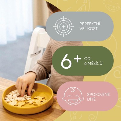 ZOPA Silikonový talířek, Dove Grey Dove Grey