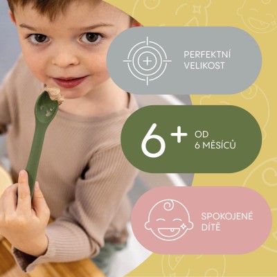 ZOPA Silikonová lžička, Forest Green Forest Green