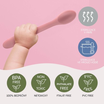 ZOPA Silikonová lžička, Forest Green Forest Green