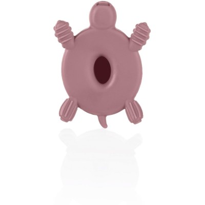 ZOPA Silikonové dřevěné kousátko Turtle, Old Pink Old Pink