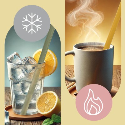 ZOPA Silikonové brčko 4ks, Mustard Yellow Mustard Yellow