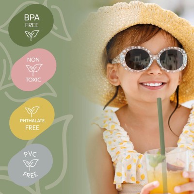 ZOPA Silikonové brčko 4ks, Mustard Yellow Mustard Yellow