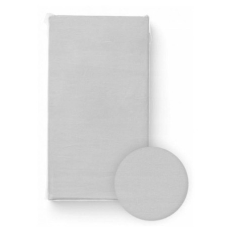 Prostěradlo do postýlky, bavlna, šedé, 120 x 60 cm