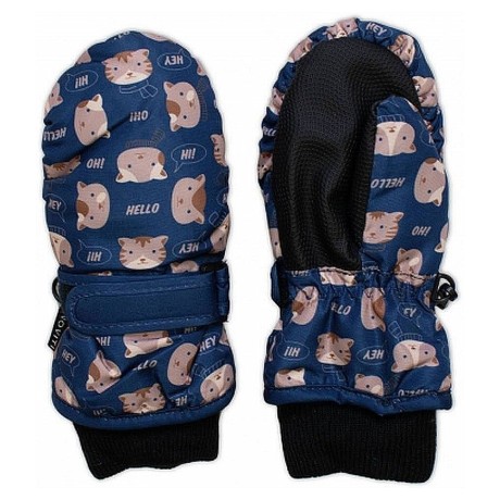 Dětské zimní, nepromokavé palčáky, Hello, modré