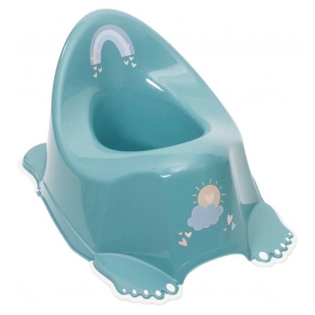 Tega Baby protiskluzový nočník duha tyrkysový