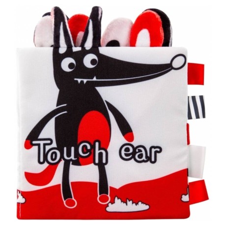 Měkká, šustící, kontrastní knížka - Vlk