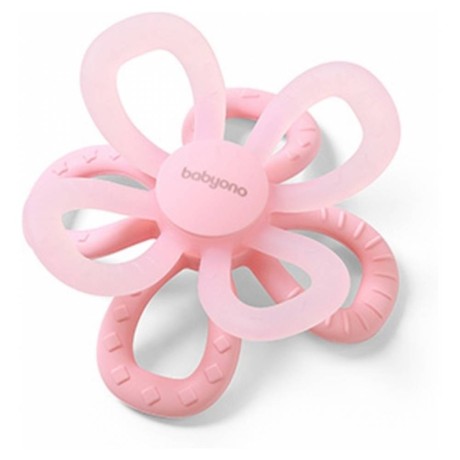 Silikonové kousátko Flower, růžové