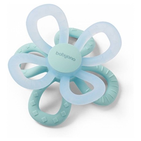 Silikonové kousátko Flower, modré