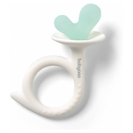 Silikonové kousátko Snail, bílá/mátová