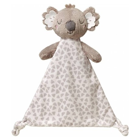 Plyšová hračka/přítulníček Koala Coco s držákem na dudlík, šedá