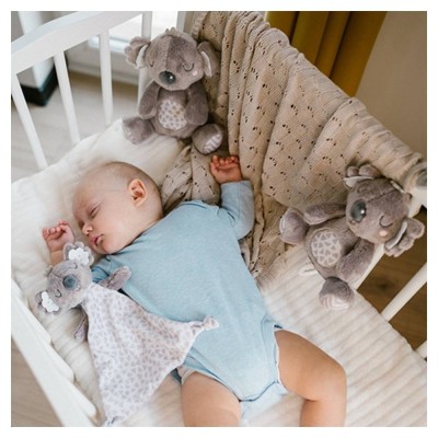 Plyšová hračka/přítulníček Koala Coco s držákem na dudlík, šedá