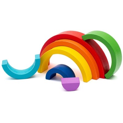 Dřevěná duha Montessori Baby Mix
