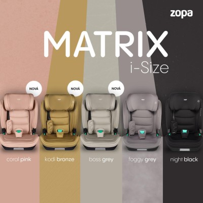 ZOPA Autosedačka Matrix i-Size, Boss Grey Boss Grey