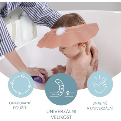 ZOPA Silikonový koupací ochranný kšilt, Blue Blue