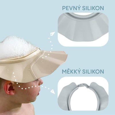 ZOPA Silikonový koupací ochranný kšilt, Blue Blue