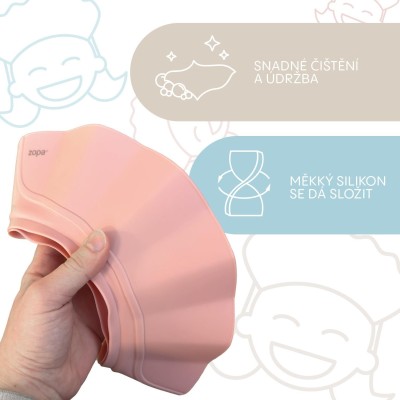 ZOPA Silikonový koupací ochranný kšilt, Blue Blue