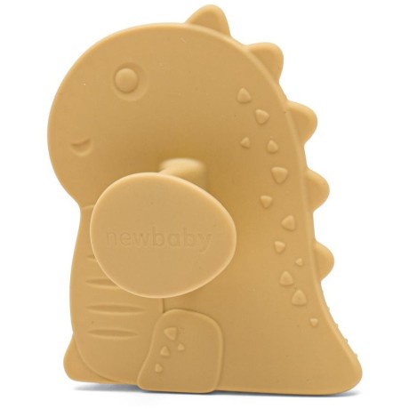 Dětský silikonový koupelový kartáč  New Baby béžový