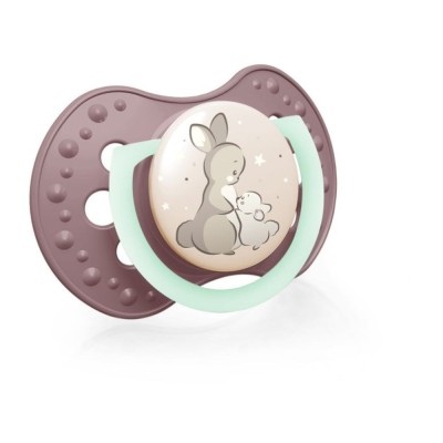 LOVI Dudlík silikonový dynamický NIGHT&DAY 3-6m 2ks holka