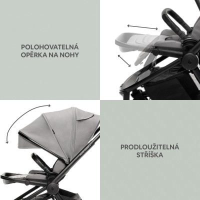 ZOPA Set Move Cross 3 + hluboká korba Move XL 3 + adaptéry, Toffee Brown Toffee Brown