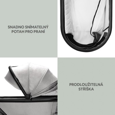 ZOPA Set Move Cross 3 + hluboká korba Move XL 3 + adaptéry, Toffee Brown Toffee Brown